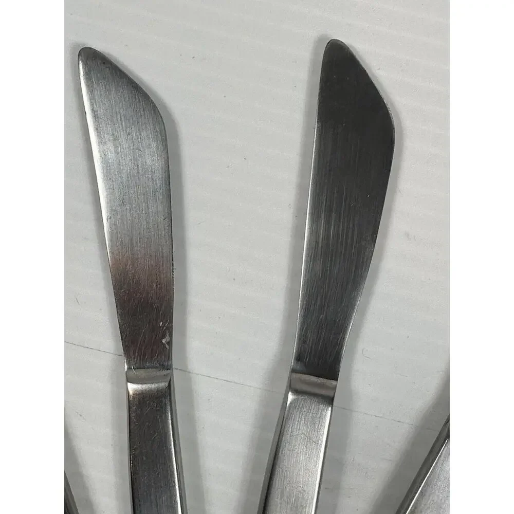 8pc Vintage Sipelia Malta Stainless Steel Dessert Knife Sheffield‎ England MCM